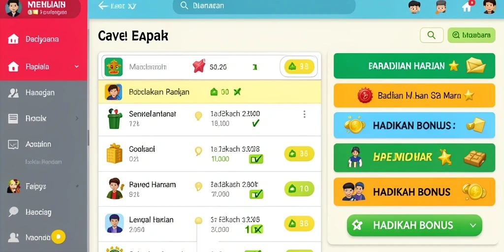 Tampilan antarmuka yang ramah pengguna dan menarik.