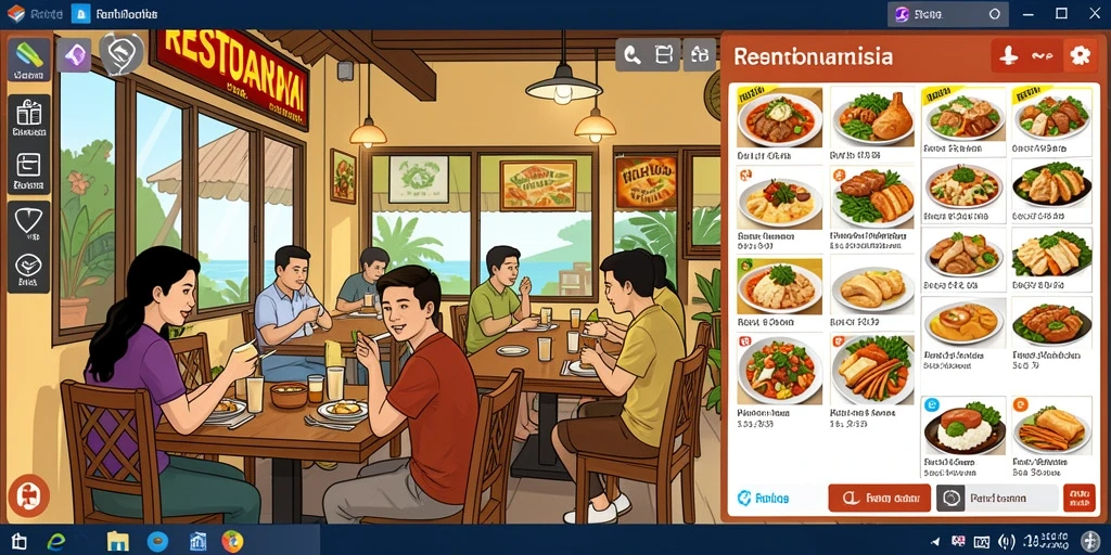 Screenshot menunjukkan tampilan awal permainan yang menarik.